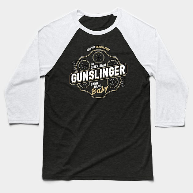 GUNSLINGER Fantasy RPG GM Dungeon Game Master DM boardgame tee Baseball T-Shirt by Natural 20 Shirts